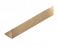 Стальной уголок равнополочный 20х20 мм NEEXY PVS100-04 BG золото браш 2.7м