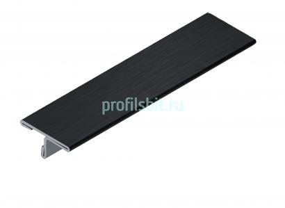Стальной Т-образный профиль 20 мм NEEXY PVS91-18 BBL черный браш блестящий 2.7м