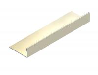 Стальной L-образный профиль 8 мм NEEXY PVS92-05 G золото зеркальное 2.7м