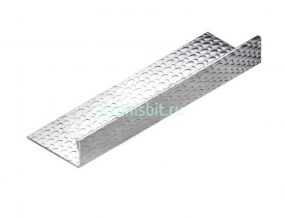 Стальной L-образный профиль 10 мм NEEXY PVS93-12 EMG тисненый серый 2.7м