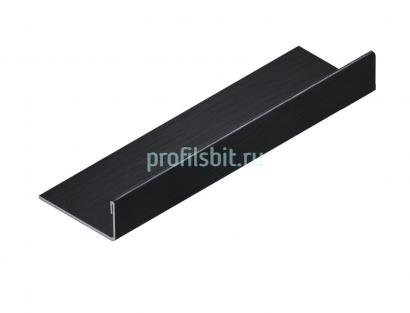 Стальной L-образный профиль 12.5 мм NEEXY PVS94-18 BBL черный браш блестящий 2.7м