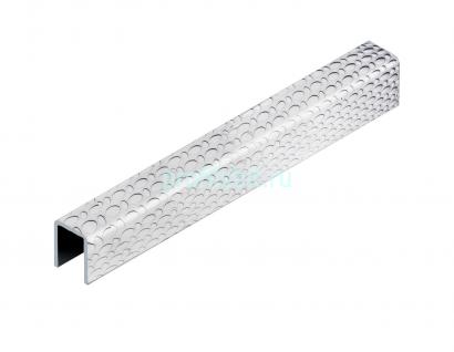 Стальной П-образный профиль 8х5х8 мм NEEXY PVS95-12 EMG тисненый серый 2.7м