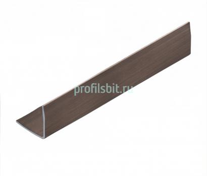 Стальной уголок равнополочный 10х10 мм NEEXY PVS98-06 ANTB-L антик браш 2.7м