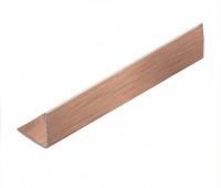 Стальной уголок равнополочный 10х10 мм NEEXY PVS98-14 BRG розовый браш 2.7м