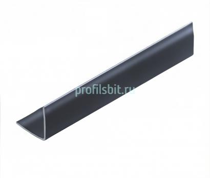 Стальной уголок равнополочный 10х10 мм NEEXY PVS98-19 BL черный зеркальный 2.7м