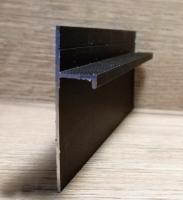 Теневой плинтус Евротрим 5955.05 черный алюминиевый 2 м