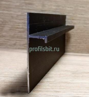 Теневой плинтус Евротрим 5955.05 черный алюминиевый 2 м