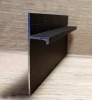 Теневой плинтус Евротрим 5957.05 черный алюминиевый 2 м