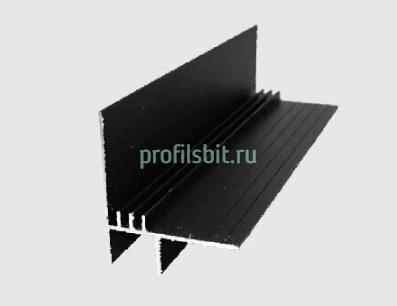 Потолочный плинтус  Евротрим 7284.05 черный алюминиевый 2 м (парящий потолок)