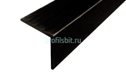 Равносторонний латунный уголок 15х15 мм ЛПН-15х15-чм черный матовый 2.7 м