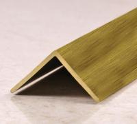 Равносторонний латунный уголок 30х30 мм ЛПН-30х30-брш латунный браш 2.7 м