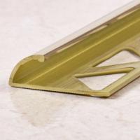 Латунный С-профиль 10 мм ЛПО-10 полированный 2,7м