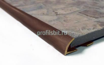 Латунный С-профиль 12 мм ЛПО-12 старая бронза 2,7м