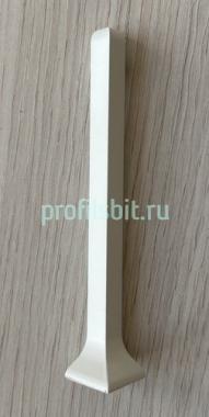 Фурнитура для напольного плинтуса ПЛ-80 уголок наружный белый муар