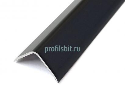 Равносторонний алюминиевый уголок 30х15 мм ПН-30х15-28 черный матовый 2.7 м