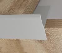 Т-образный торцевой закладной профиль из алюминия 23 мм ПО-158-02 серебро матовое 2.7 м