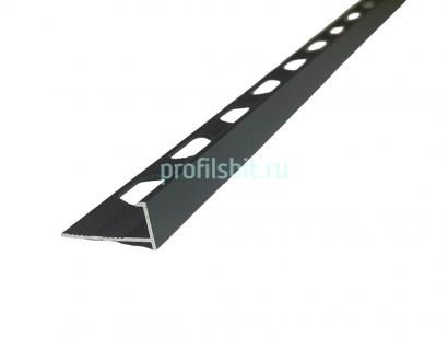 L-образный профиль алюминиевый 10 мм ПО-201-34 черный муар 2.7 м