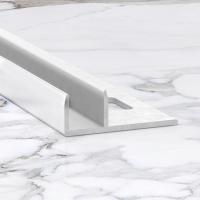 П-образный профиль из алюминия для стекла 10х10 мм ПО-211-02 серебро матовое 2.7 м