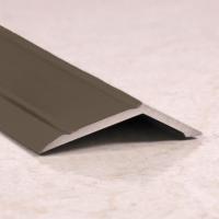 Разноуровневый алюминиевый порог с насечками 32х10 мм ПО-32х10-05 бронза глянец 2.7 м