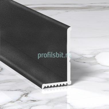 Разносторонний алюминиевый уголок для внутренних углов 20х12 мм ПВ-206-34 черный муар 2.7 м