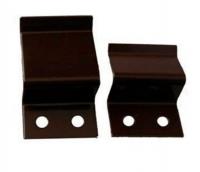 Z-образное крепление для москитной сетки (2 шт. верх-низ, упаковка 100 штук) коричневое