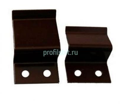 Z-образное крепление для москитной сетки (2 шт. верх-низ, упаковка 100 штук) коричневое