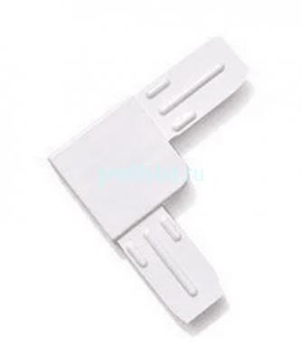 Уголок ПВХ соединительный для москитной сетки белый