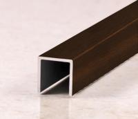 П-образный профиль алюминиевый 10х10 мм П-10х10  Бронза глянцевая браш 2,7 м