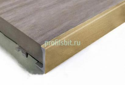 L-образный профиль алюминиевый 10 мм ПО-Г10 Бронза матовая браш 2,7 м