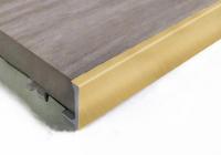 L-образный профиль алюминиевый 10 мм ПО-Г10 Бронза глянцевая светлая браш 2,7 м