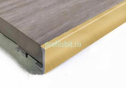 L-образный профиль алюминиевый 10 мм ПО-Г10 Бронза глянцевая светлая браш 2,7 м