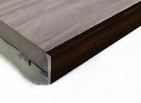 L-образный профиль алюминиевый 10 мм ПО-Г10 Чёрный глянцевый браш 2,7 м