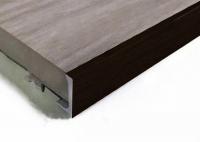 L-образный профиль алюминиевый 10 мм ПО-Г10 Чёрный матовый браш 2,7 м