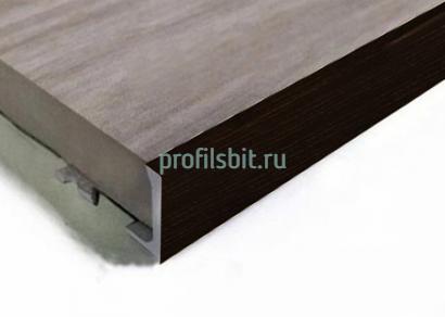 L-образный профиль алюминиевый 10 мм ПО-Г10 Чёрный матовый браш 2,7 м