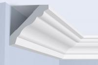 Потолочный плинтус 78х78 мм Hiwood A1011 белый 2 м