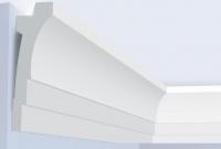 Потолочный плинтус 120х36 мм Hiwood A120 белый 2 м