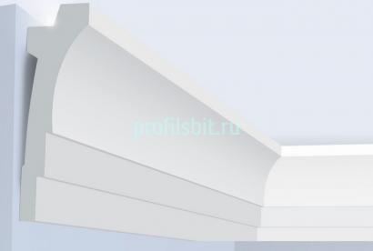 Потолочный плинтус 120х36 мм Hiwood A120 белый 2 м