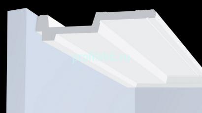 Потолочный плинтус 170х36 мм Hiwood A170V1 белый 2 м