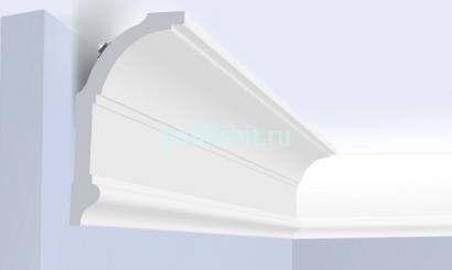 Потолочный плинтус 70х37 мм Hiwood A70V2 белый 2 м