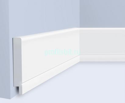 Плинтус напольный 70х11 мм Hiwood B70 белый 2 м