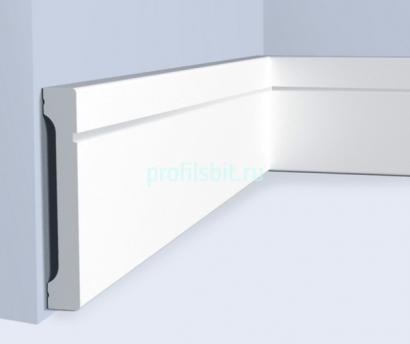 Плинтус напольный 90х14 мм Hiwood B90V1L белый 2 м