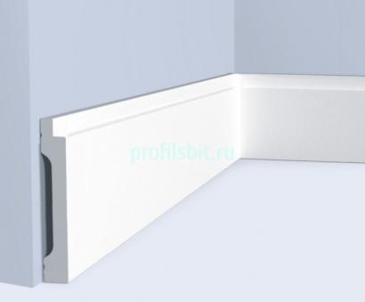 Плинтус напольный 90х14 мм Hiwood B90V2 белый 2 м