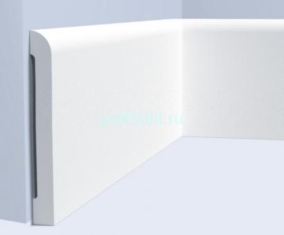 Плинтус напольный 125х14 мм Hiwood BE125 белый 2 м