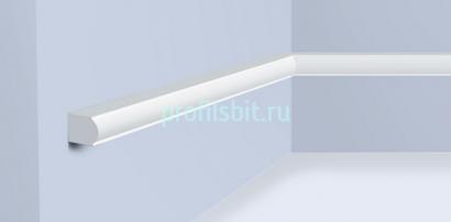 Молдинг 12х10 мм Hiwood D10 белый 2 м