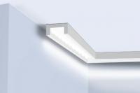 Профиль П-образный под подсветку 20х10 мм Hiwood LB20 белый 2 м