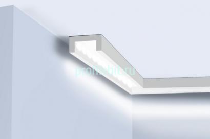 Профиль П-образный под подсветку 20х10 мм Hiwood LB20 белый 2 м