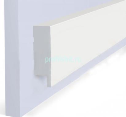 Финишный молдинг 50х17 мм Hiwood LF1 NP белый 2,7 м
