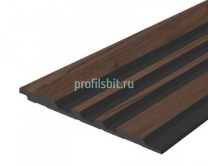 Декоративная панель 120х12 мм Hiwood LV121 BR395K под дерево 2,7 м