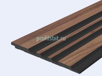 Декоративная панель 120х12 мм Hiwood LV121 BR396K под дерево 2,7 м