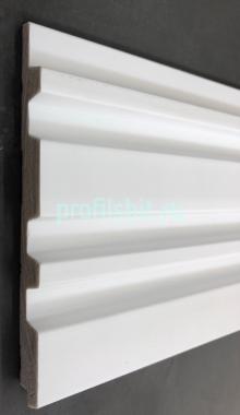 Декоративная панель 120х12 мм Hiwood LV122 NP белая 2,7 м